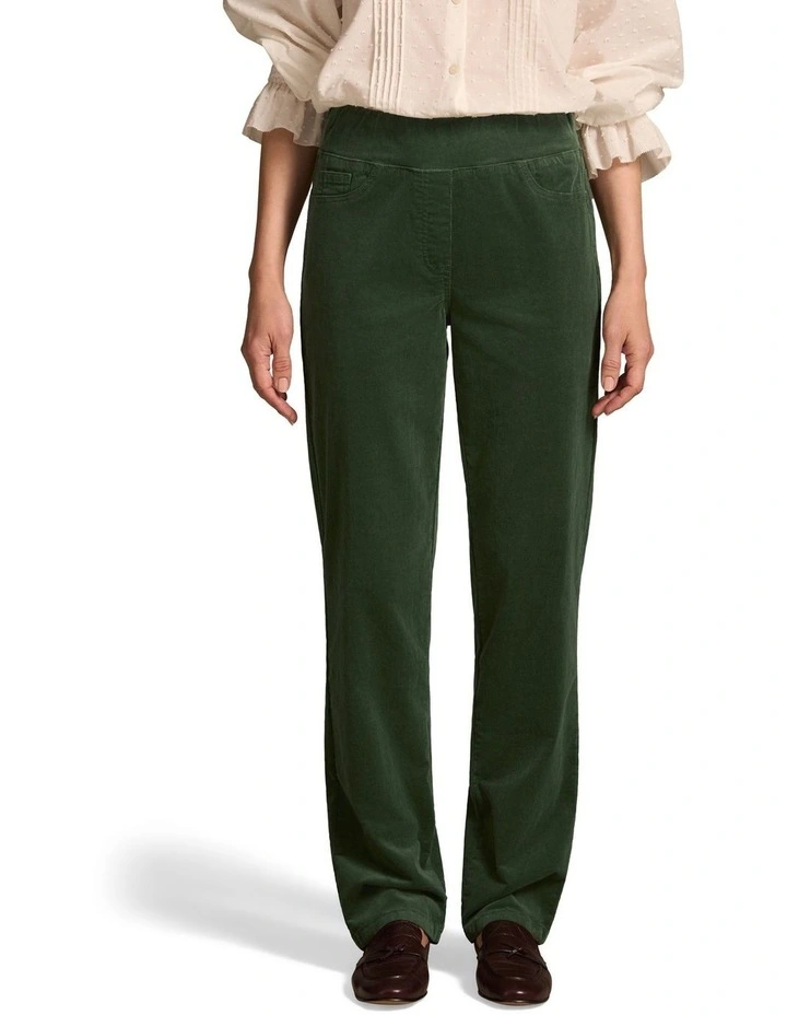 Bengajean(R) Cord Straight Leg - Moss Green image 1