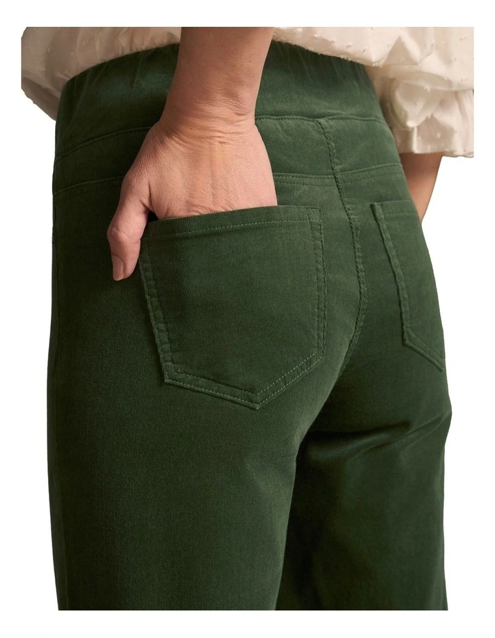 Bengajean(R) Cord Straight Leg - Moss Green image 3