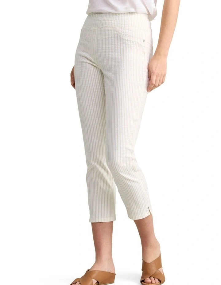 Bengajean(R) 3/4 Seersucker - Yellow & White Stripe image 3