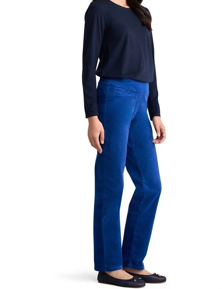 Bengajean(R) Velvet Straight Leg - Prussian Blue image 3