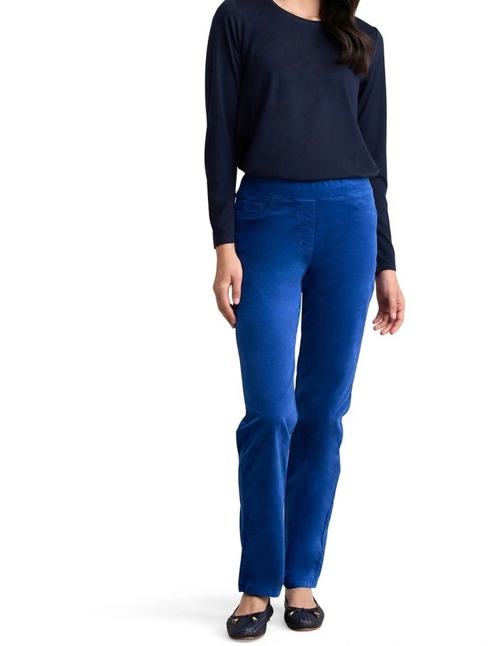Bengajean(R) Velvet Straight Leg - Prussian Blue image 4