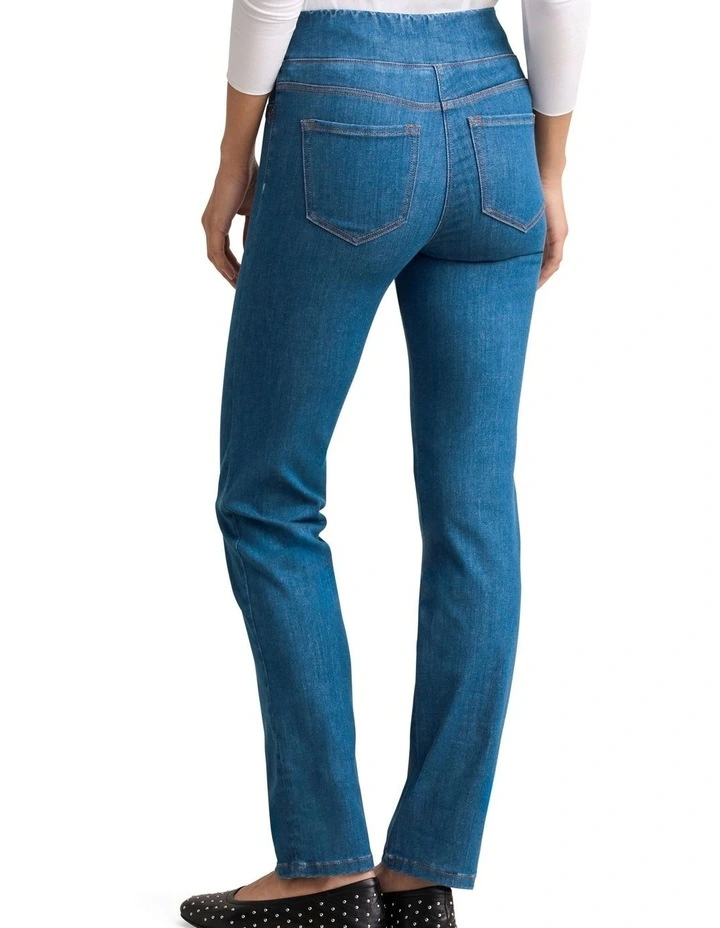 Bengajean(R) Full Length Straight Leg - Indigo Mid Wash image 2