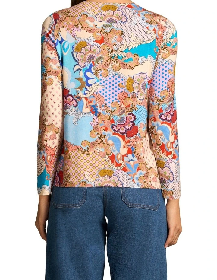 Double Layer Long Sleeve T-Shirt - Rococo Reverie Print image 2