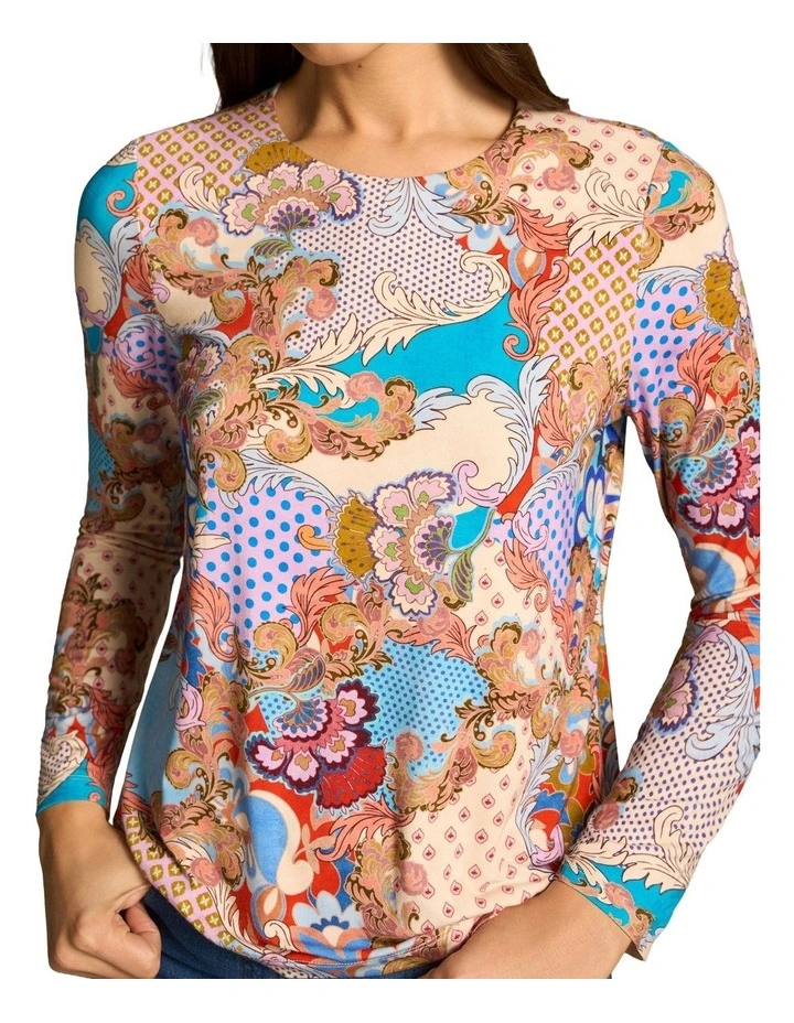 Double Layer Long Sleeve T-Shirt - Rococo Reverie Print image 4
