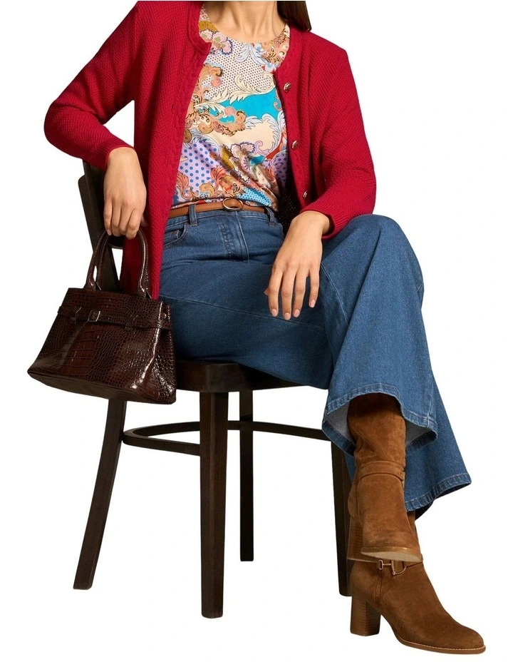 Double Layer Long Sleeve T-Shirt - Rococo Reverie Print image 6