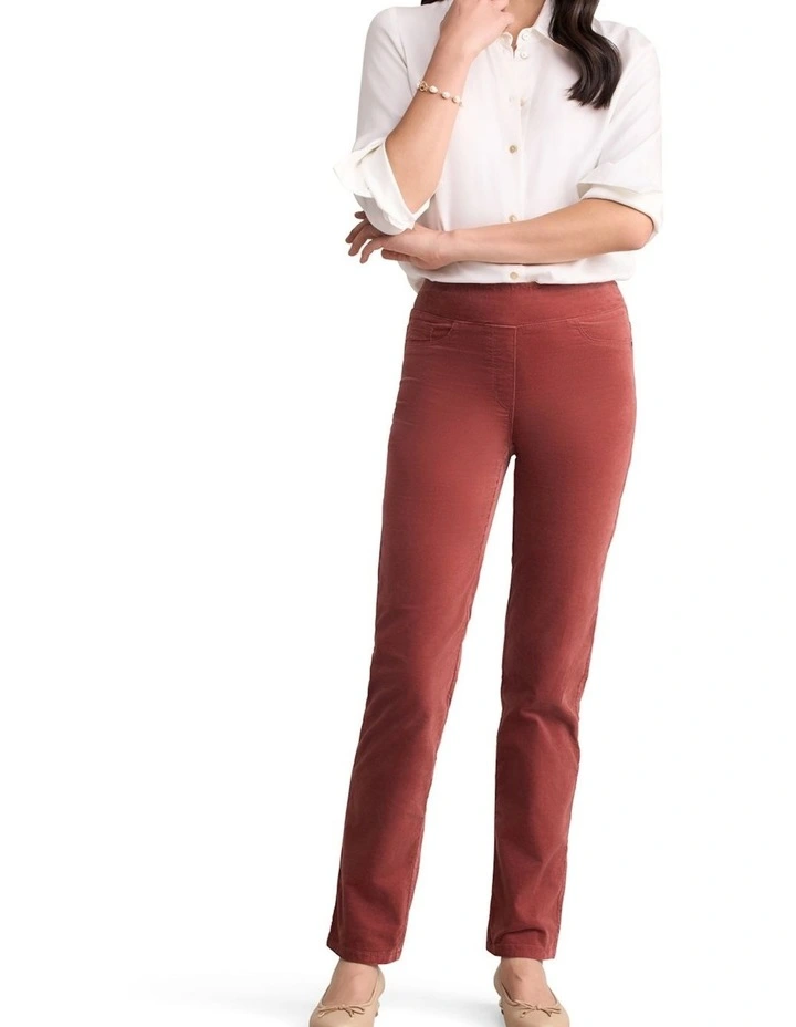 Bengajean(R) Velvet Straight Leg - Rosewood image 1