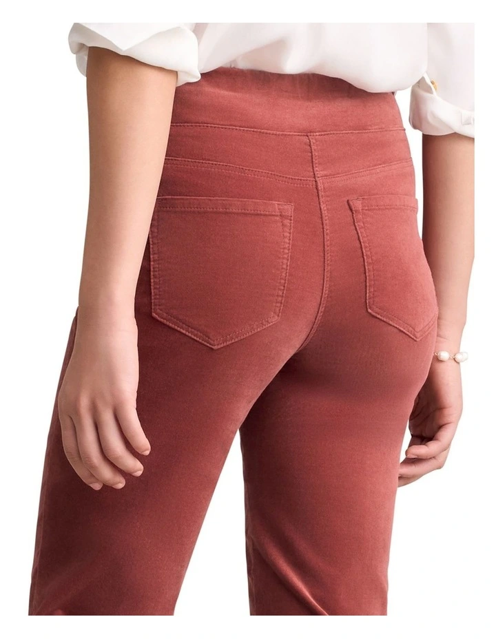 Bengajean(R) Velvet Straight Leg - Rosewood image 2