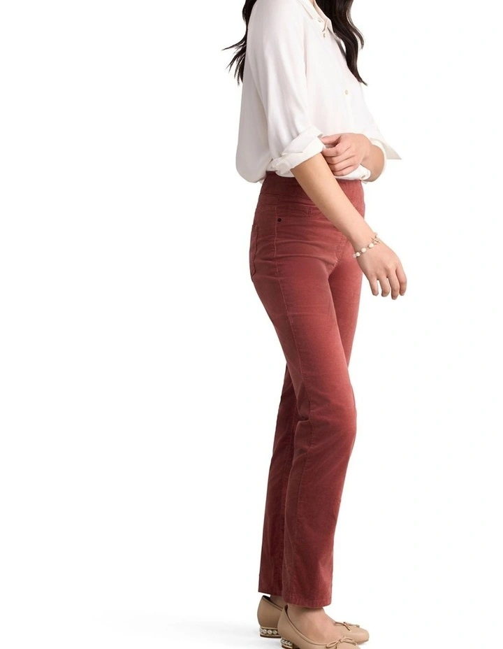 Bengajean(R) Velvet Straight Leg - Rosewood image 4