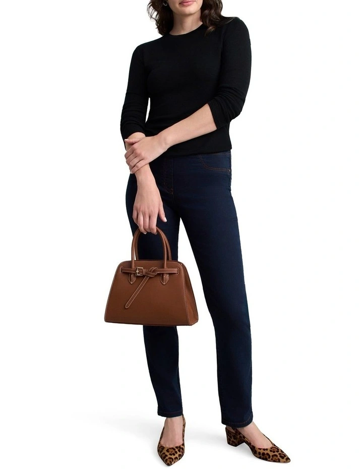 Merino Wool Rib Tee - Black image 3