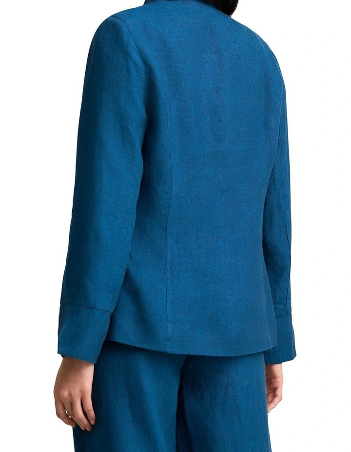 French Linen Jacket - Navy Delave image 2