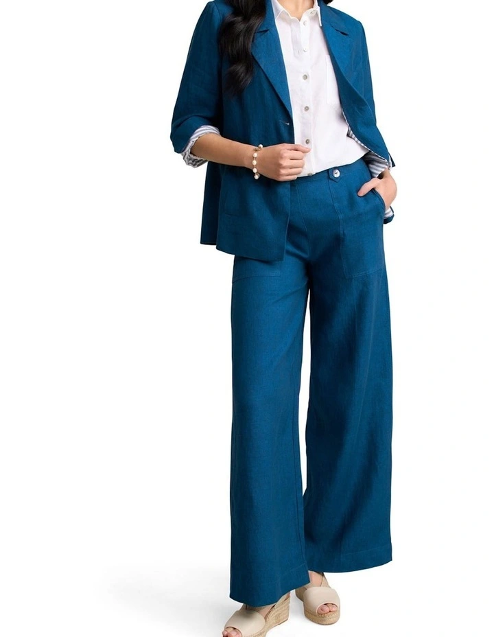 French Linen Jacket - Navy Delave image 3