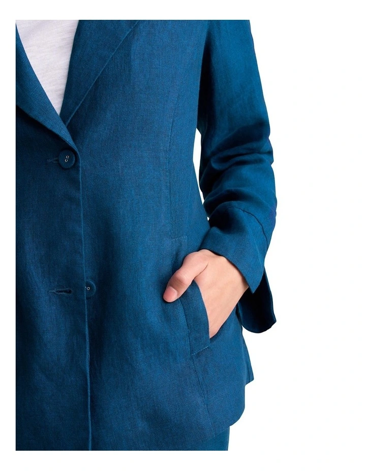 French Linen Jacket - Navy Delave image 4