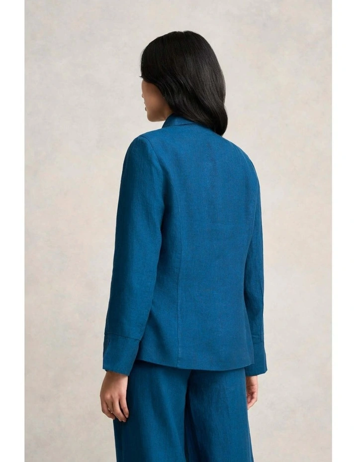 French Linen Jacket - Navy Delave image 6