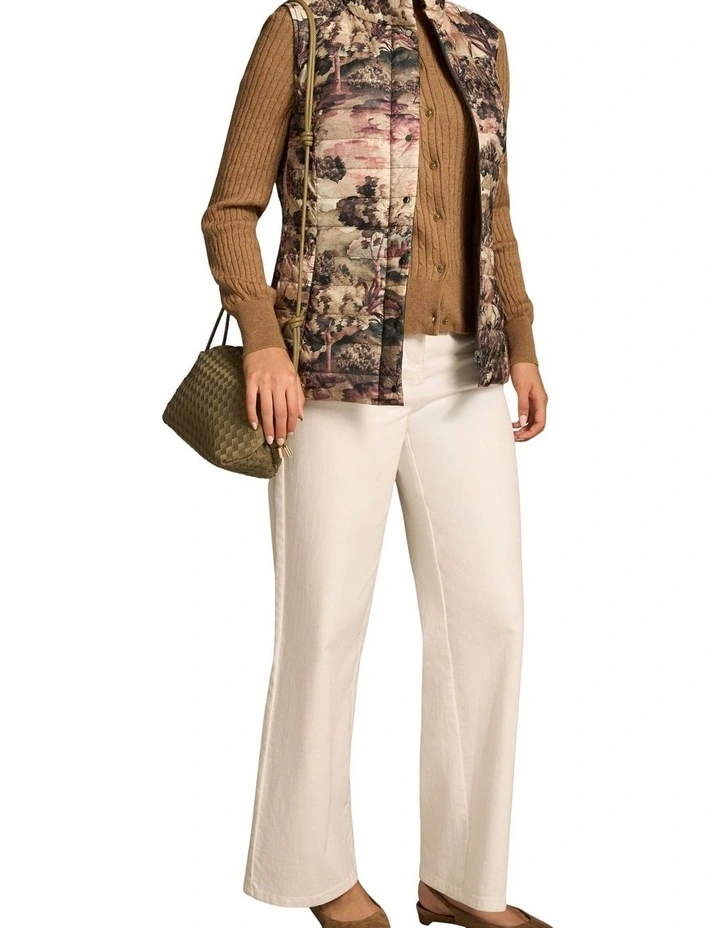 Reversible Puffer Vest - Brolga Print image 4