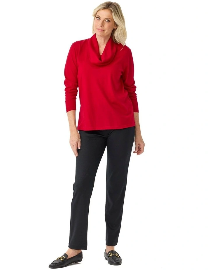 Hedrena Cowl Neck Long Sleeve Top image 4