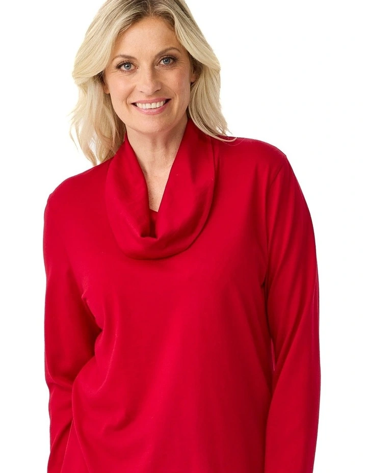 Hedrena Cowl Neck Long Sleeve Top image 5