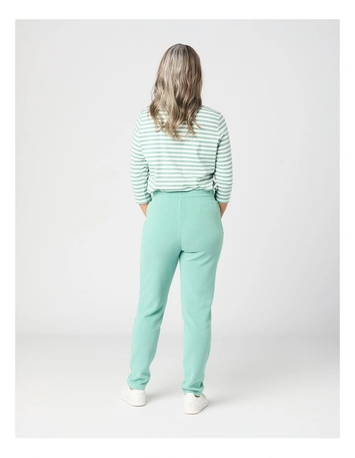 Haven Rib Drawstring Pant in Mediterranean Blue image 2