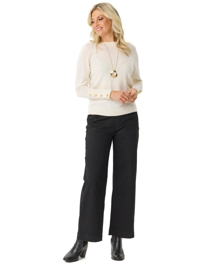 Potts Point Button Sleeve Sweater image 4