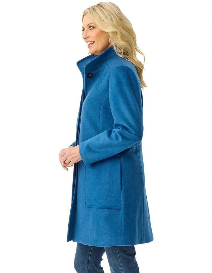Zarina Concealed Placket Coat image 3