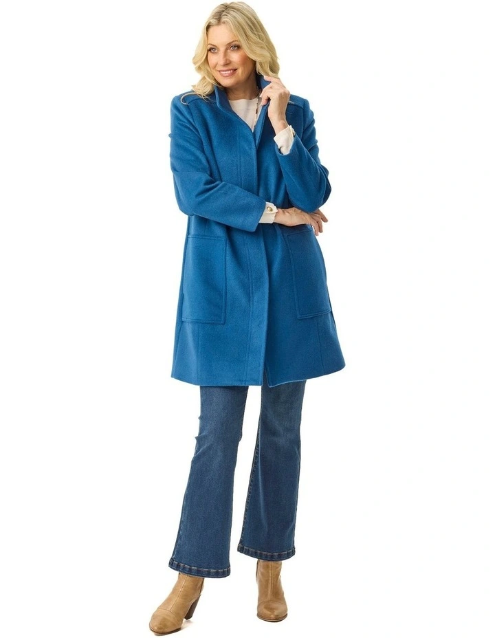 Zarina Concealed Placket Coat image 4