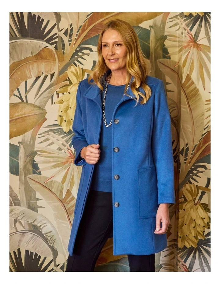 Zarina Concealed Placket Coat image 5