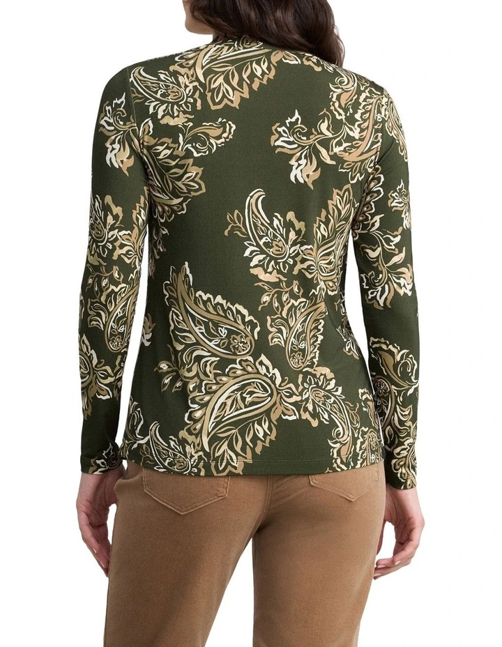 Printed Swing Top in Paisley Print image 2