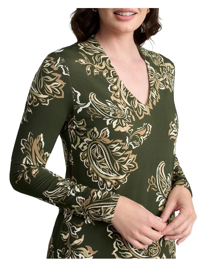 Printed Swing Top in Paisley Print image 4