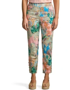 Bengajean(R) - 7/8 Straight Leg in Paisley Medley