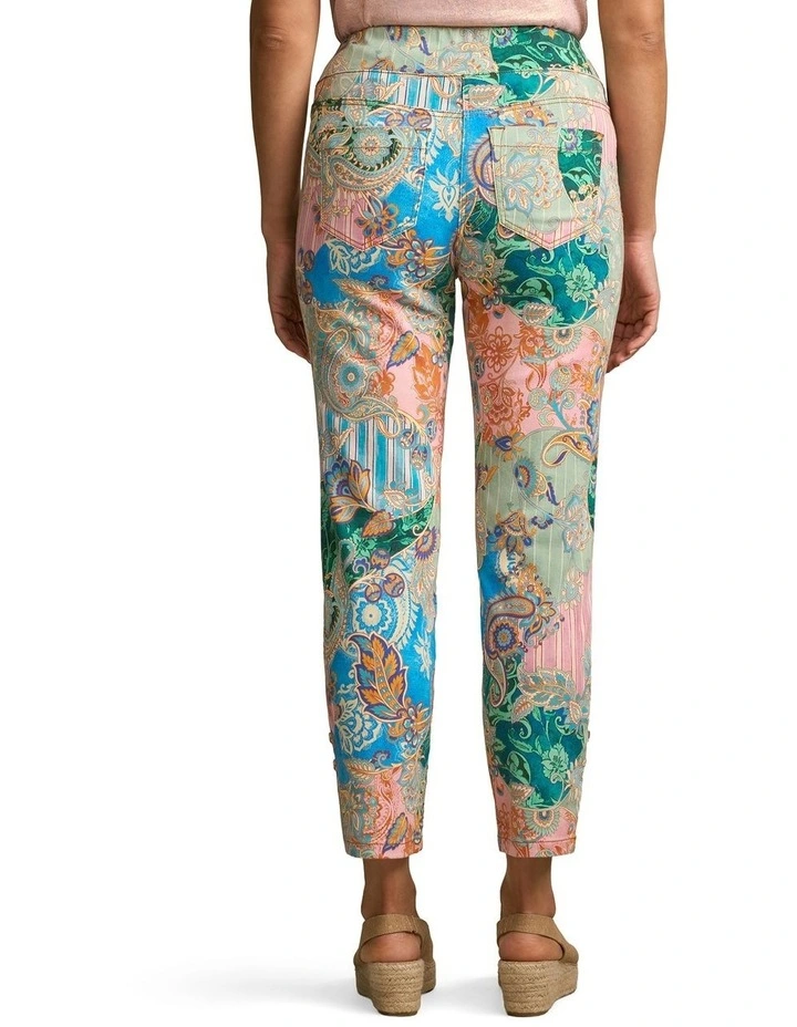 Bengajean(R) - 7/8 Straight Leg in Paisley Medley image 2
