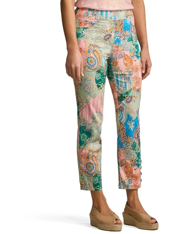 Bengajean(R) - 7/8 Straight Leg in Paisley Medley image 3