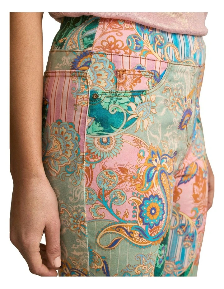 Bengajean(R) - 7/8 Straight Leg in Paisley Medley image 4