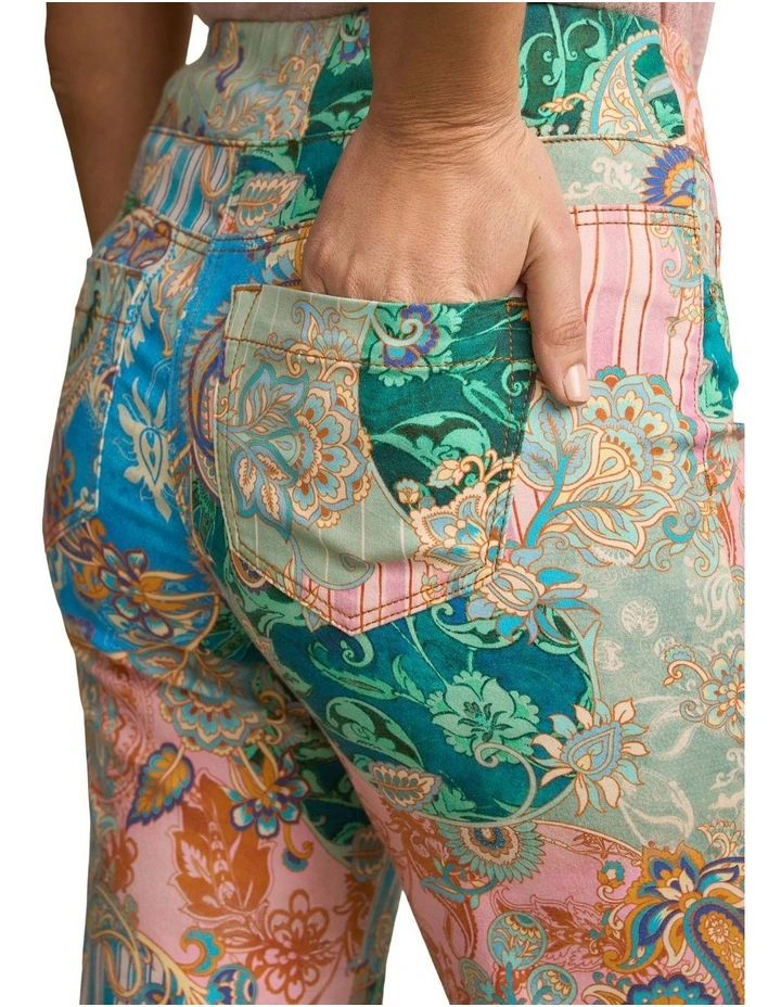 Bengajean(R) - 7/8 Straight Leg in Paisley Medley image 5