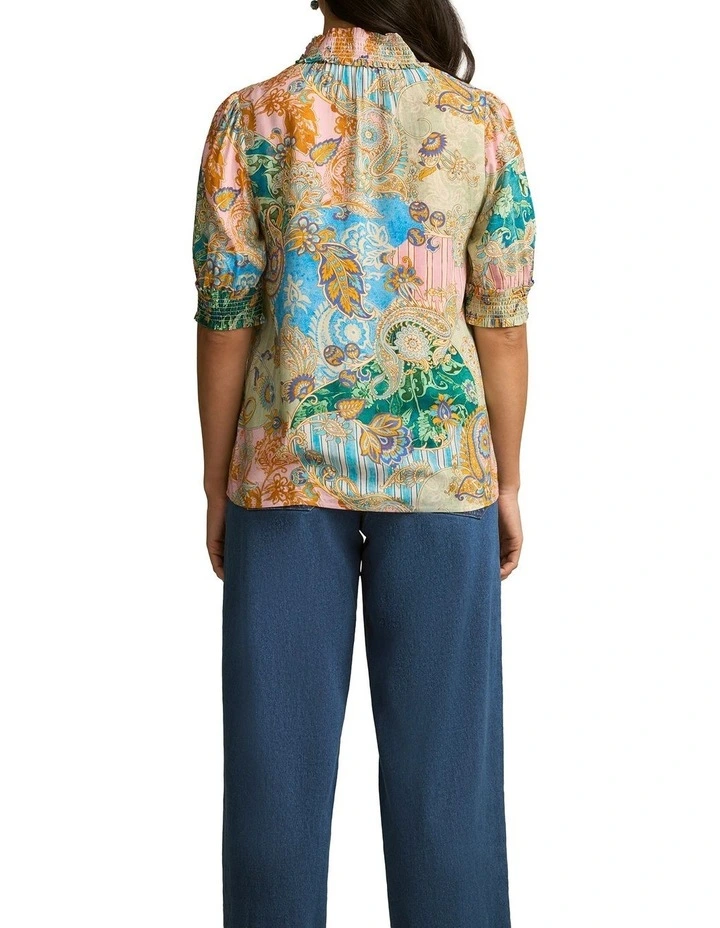 Printed Rayon Blouse - Paisley Medley image 2
