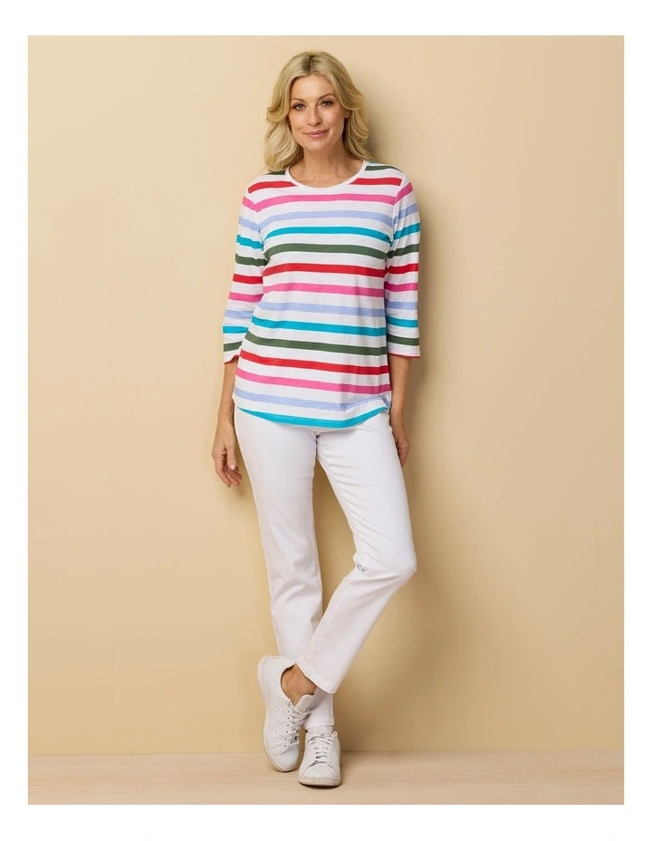 Kylie 3/4 Sleeve Print Tee image 6