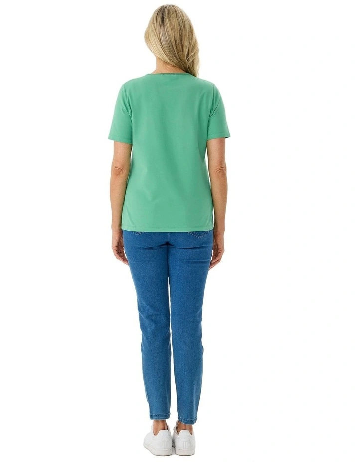 Everyday Ribbon Trim Short Sleeve Tee image 2