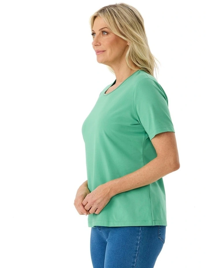 Everyday Ribbon Trim Short Sleeve Tee image 3