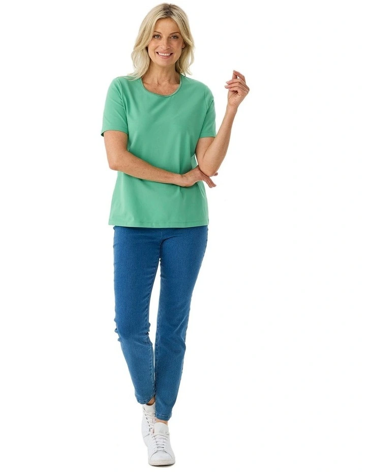 Everyday Ribbon Trim Short Sleeve Tee image 4