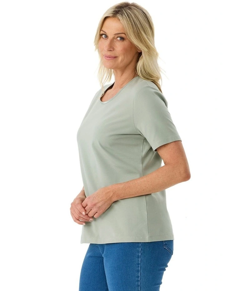 Everyday Ribbon Trim Short Sleeve Tee image 3