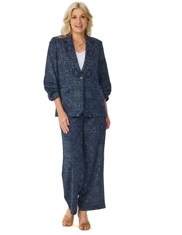 Tory 3/4 Ruche Sleeve Blazer image 4