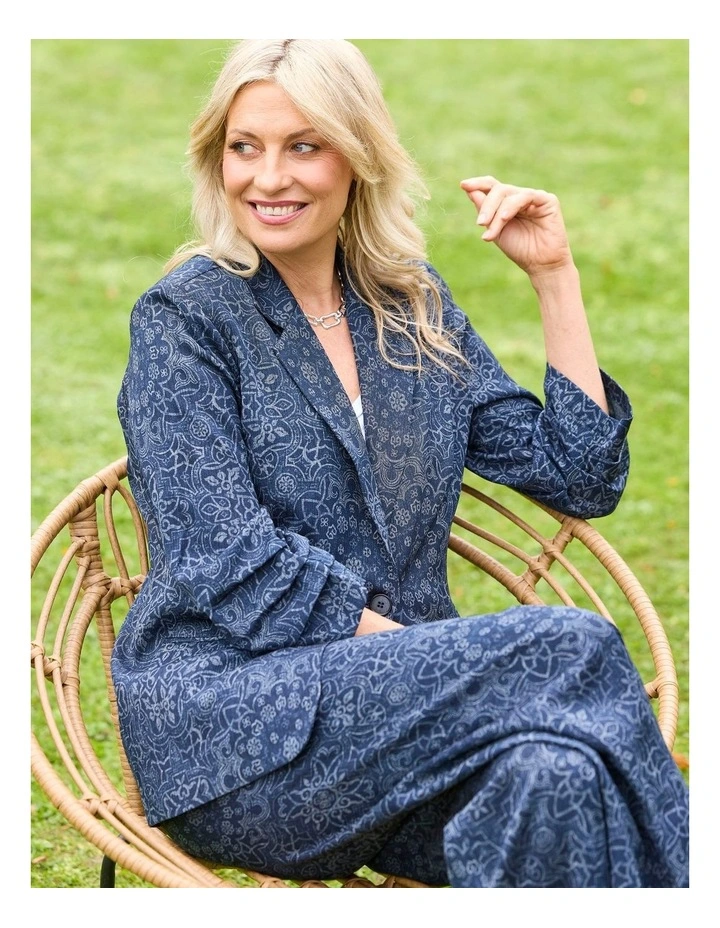 Tory 3/4 Ruche Sleeve Blazer image 7