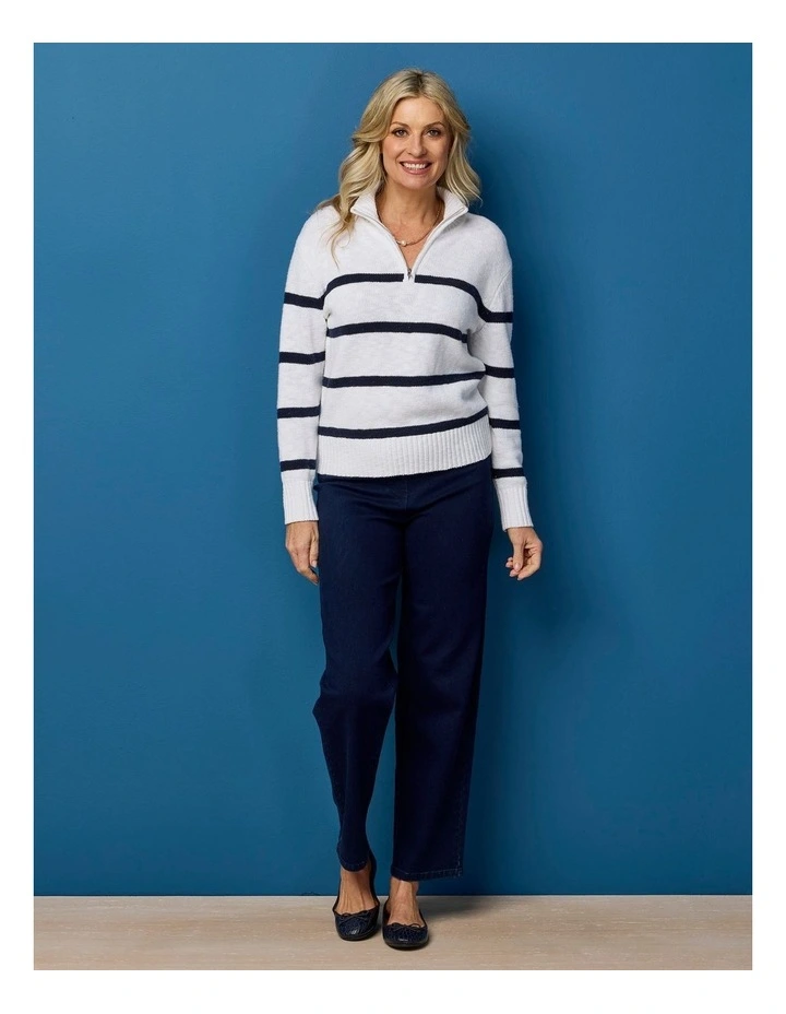 Heath 1/4 Zip L/s Stripe Polo image 6