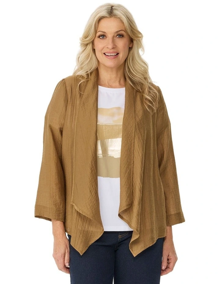 Casino 3/4 Sleeve Waterfall Jacket image 1