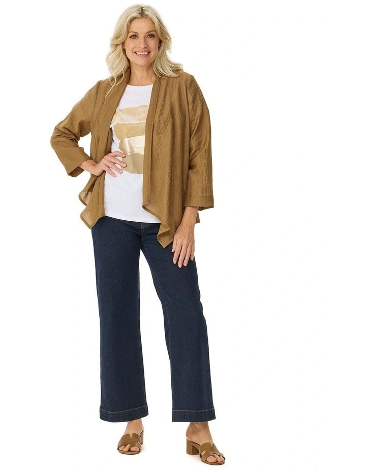 Casino 3/4 Sleeve Waterfall Jacket image 4