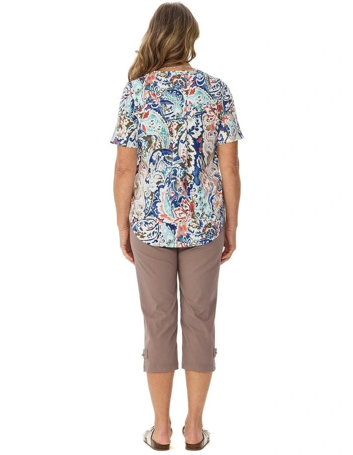 Cancun Short Sleeve Pleat Back Tee image 2