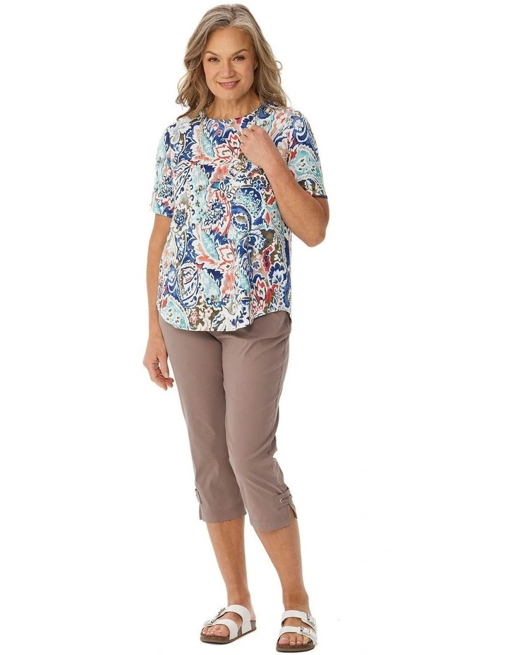 Cancun Short Sleeve Pleat Back Tee image 4