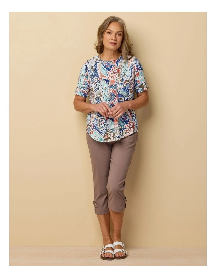 Cancun Short Sleeve Pleat Back Tee image 6