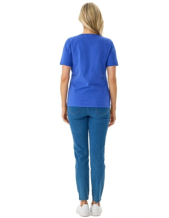 Everyday Ribbon Trim Short Sleeve Tee image 2