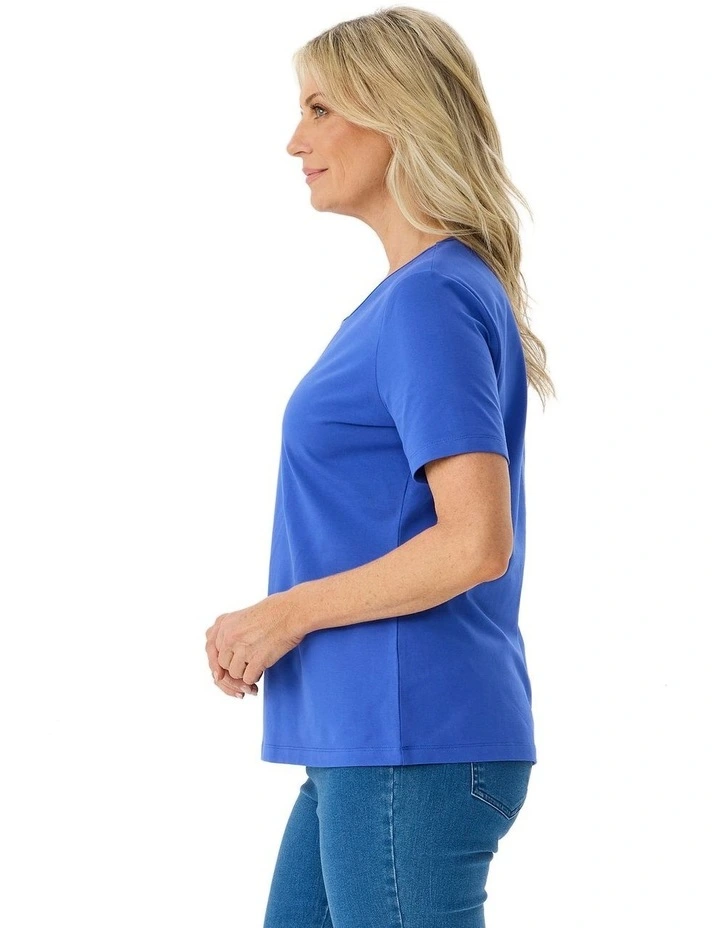 Everyday Ribbon Trim Short Sleeve Tee image 3