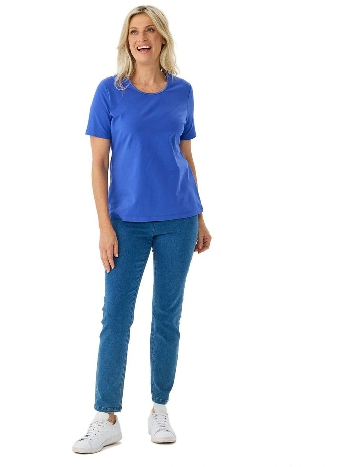 Everyday Ribbon Trim Short Sleeve Tee image 4