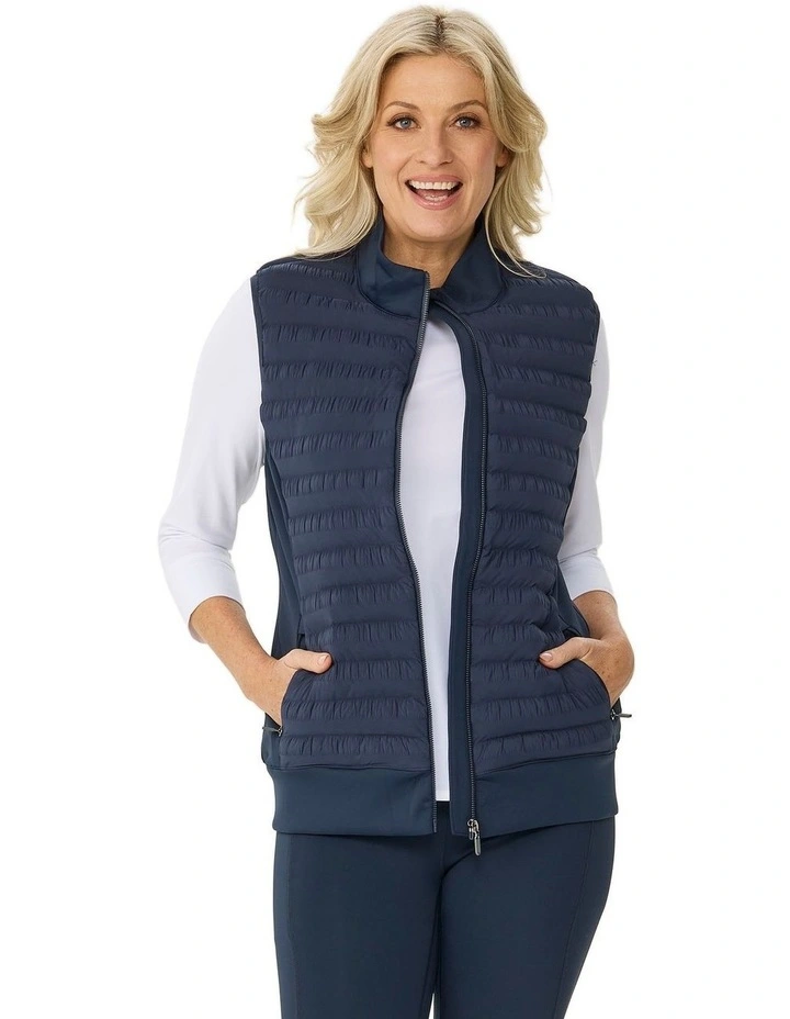 Hybrid Quilted Zip Vest image 1